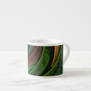 Färg Glory Modern Abstrakt Art Mönster Elegant Espressomugg