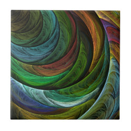 Färg Glory Modern Abstrakt Art Mönster Elegant Kakelplatta
