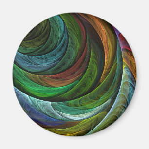 Färg Glory Modern Abstrakt Art Mönster Elegant Magnet