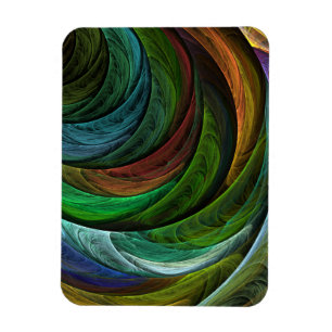 Färg Glory Modern Abstrakt Art Mönster Elegant Magnet
