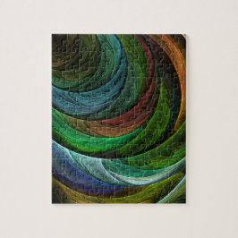 Färg Glory Modern Abstrakt Art Mönster Elegant Pussel