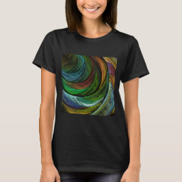 Färg Glory Modern Abstrakt Art Mönster Elegant T-shirt
