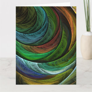 Färg Glory Modern Abstrakt Art Mönster Elegant Tack Kort