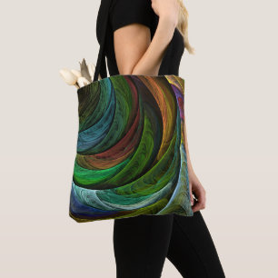 Färg Glory Modern Abstrakt Art Mönster Elegant Tygkasse