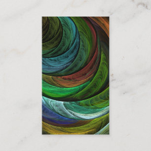 Färg Glory Modern Abstrakt Art Mönster Elegant Visitkort