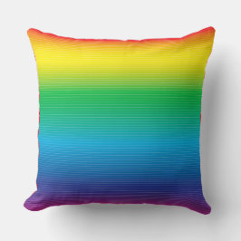 Färg Gradering med Linjer Dekorativ kudde