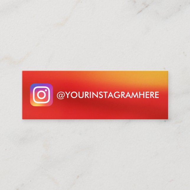 FÄRG GRADIENT Instagram Mini Visitkort (Framsida)