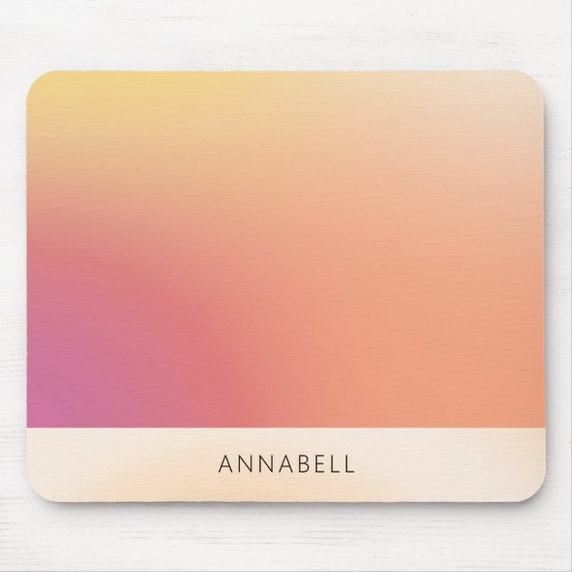 Färg-gradient, modern, salon Mousepad Musmatta (Framsidan)