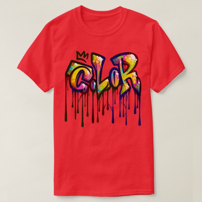 Färg Graffiti T Shirt (Design framsida)