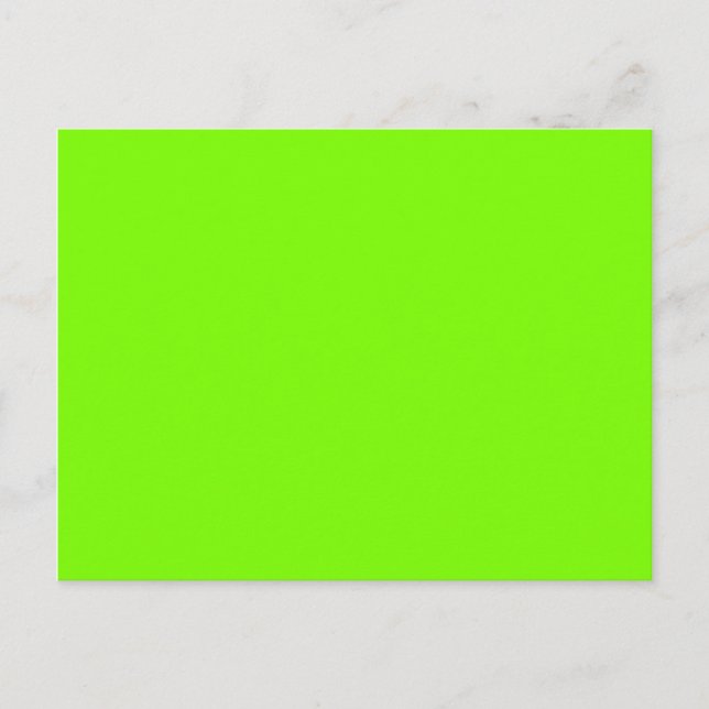 färg gräsmatta grönt vykort (Framsida)