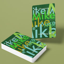 Färg Grönt Namn Casinokort