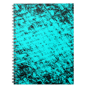 Färg grunge turkos bakgrund. Halftone elemen Anteckningsbok