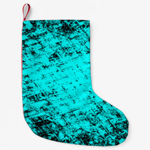 Färg grunge turkos bakgrund. Halftone elemen Liten Julstrumpa