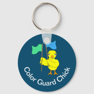 Färg Guard Chick Nyckelring