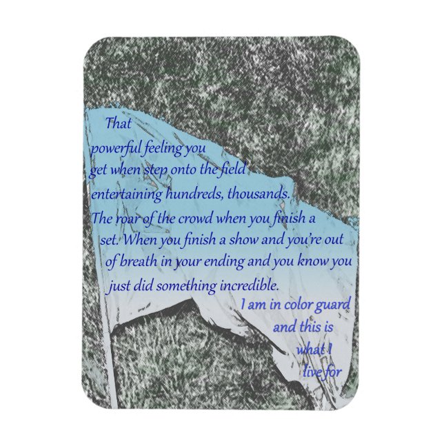 Färg Guard Flagga inspiration Magnet (Vertikal)