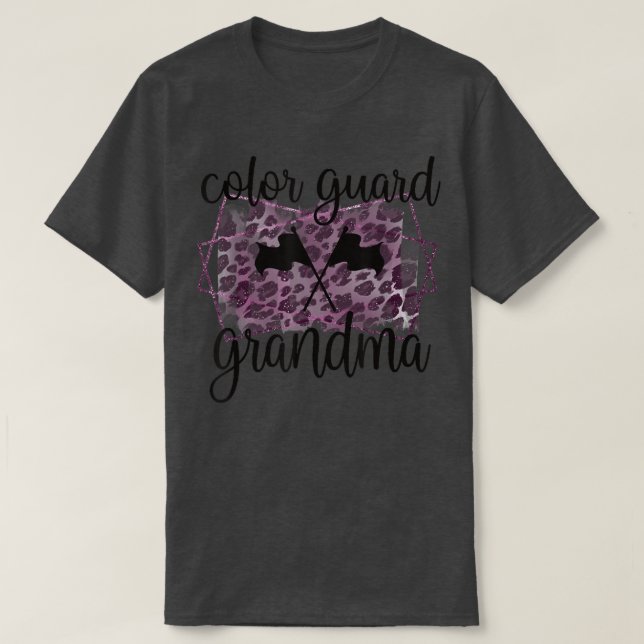 Färg Guard Grandma Färg Guard Grandmor T Shirt (Design framsida)