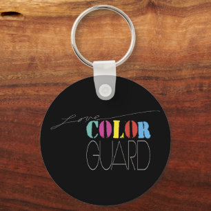 Färg Guard "Kärlek Färg Guard" Nyckelring