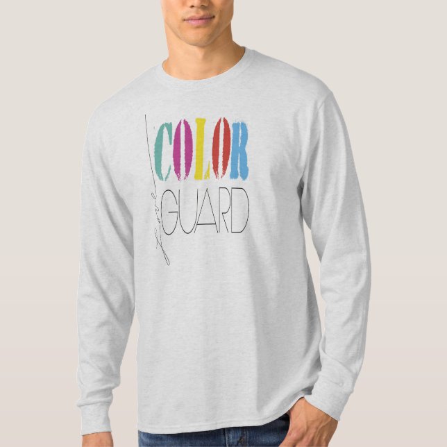 Färg Guard Kärlek Färg Guard Typography T Shirt (Framsida)