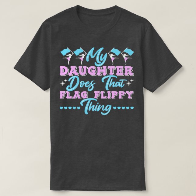 Färg Guard Mamma Färg Guard Pappa T Shirt (Design framsida)