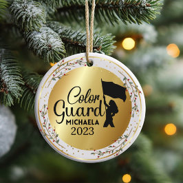 Färg Guard Marching Band jul Ornament