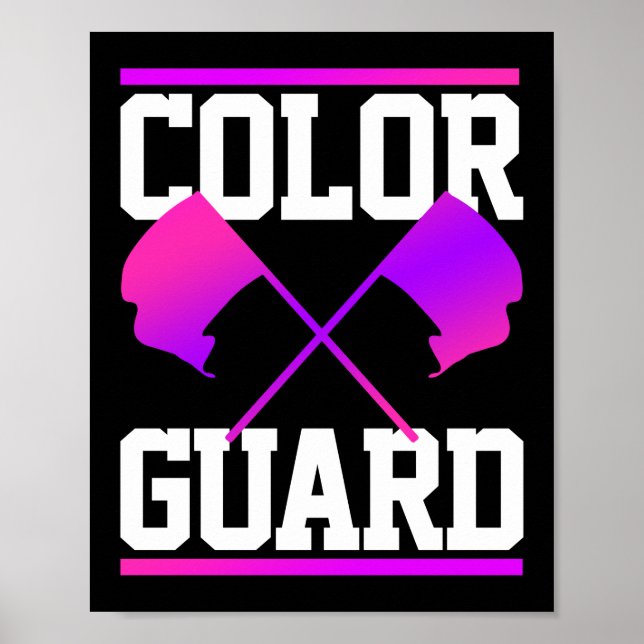 Färg Guard Marching Band Poster (Framsidan)