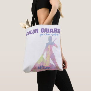 Färg Guard med utförare Silhouette Figur Tygkasse
