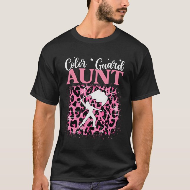 Färg Guard Moster Marching Band School T Shirt (Framsida)