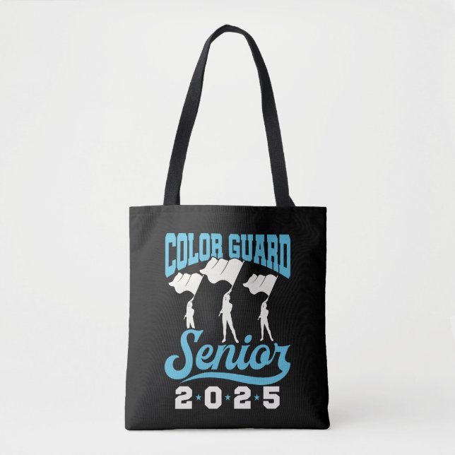 Färg Guard Senior 2025 Class Flaggor Studenten Tygkasse (Framsida)