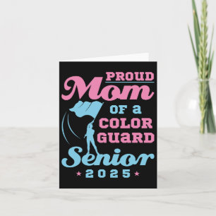 Färg Guard Senior Mamma Cl av 2025 Flaggor Student Kort