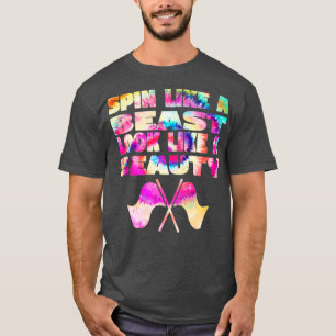 Färg Guard Spin som en Beast ser ut som en skönhet T Shirt