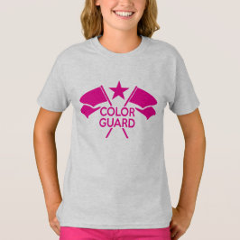 Färg Guard Trooper's Crossed Flaggor t-shirt