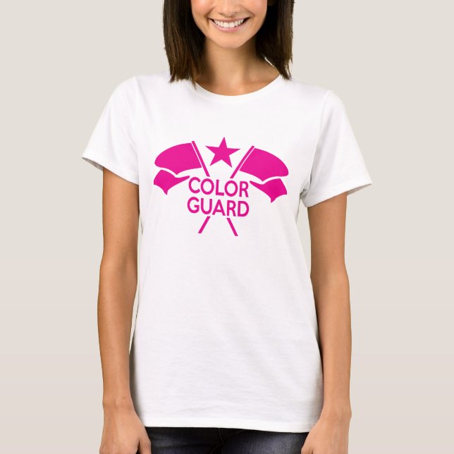 Färg Guard Trooper's Crossed Flaggor t-shirt (Framsida)