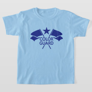 Färg Guard Trooper's Crossed Flaggor t-shirt