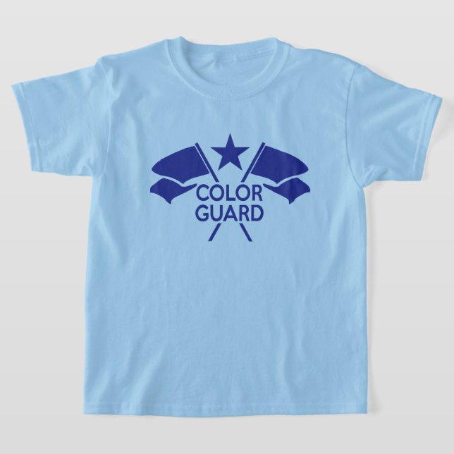 Färg Guard Trooper's Crossed Flaggor t-shirt (Laydown)