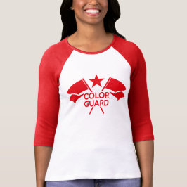 Färg Guard Trooper's Crossed Flaggor t-shirt