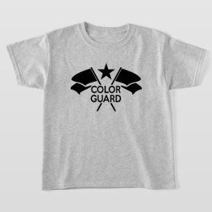 Färg Guard Trooper's Crossed Flaggor t-shirt