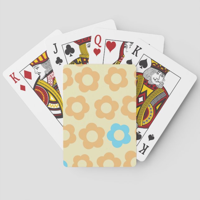 Färg gult söt casinokort (Baksidan)