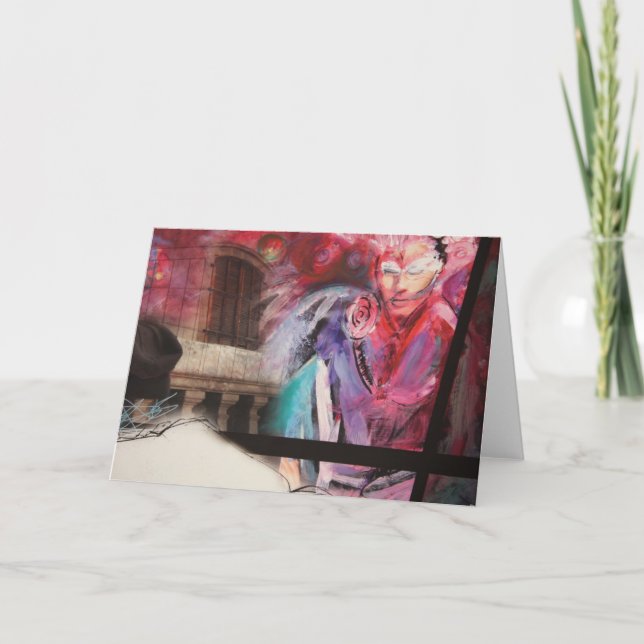 Färg hälsningskort kort (Framsida)