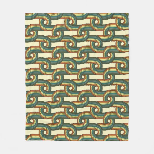 Färg: handdragen sömlös mönster. fleecefilt (Framsidan)