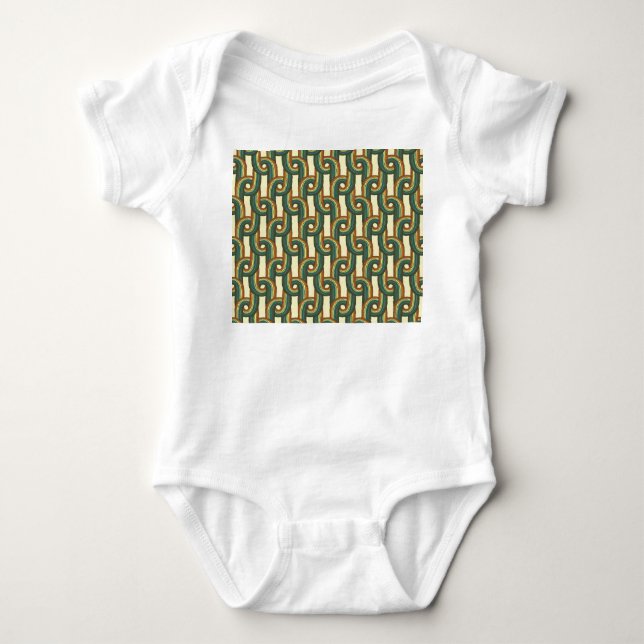 Färg: handdragen sömlös mönster. t shirt (Framsida)