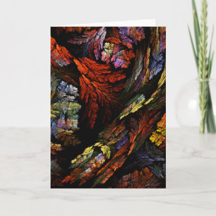 Färg Harmony Abstrakt Art Greeting Card Kort