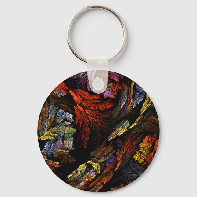 Färg Harmony Abstrakt Art Keychain Nyckelring (Framsida)