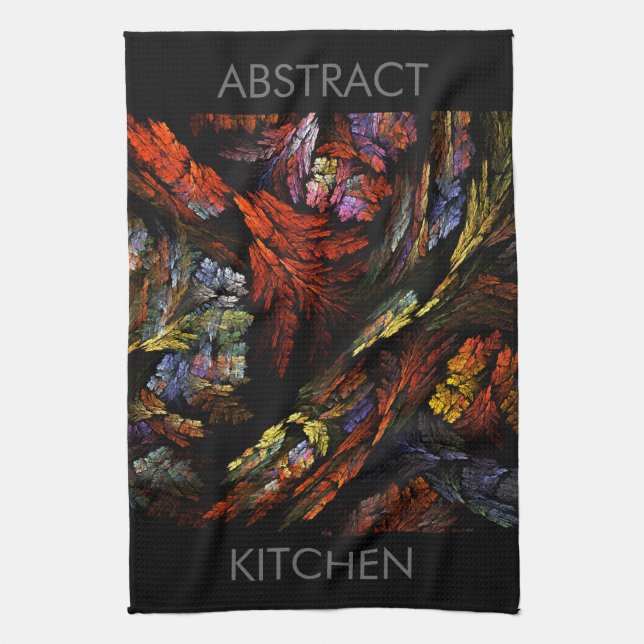 Färg Harmony Abstrakt Art Kitchen Towel Kökshandduk (Vertikal)