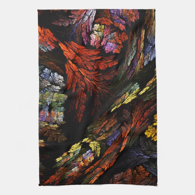 Färg Harmony Abstrakt Art Kitchen Towel Kökshandduk (Vertikal)