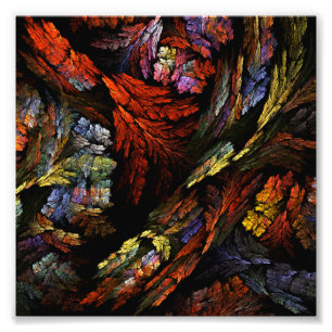 Färg Harmony Abstrakt Art Photo Print Fototryck