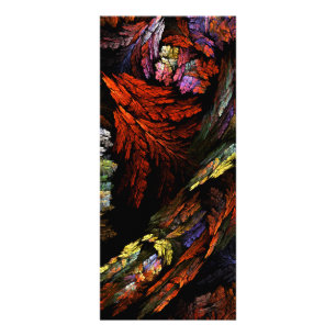 Färg Harmony Abstrakt Art Rack Card Reklamkort