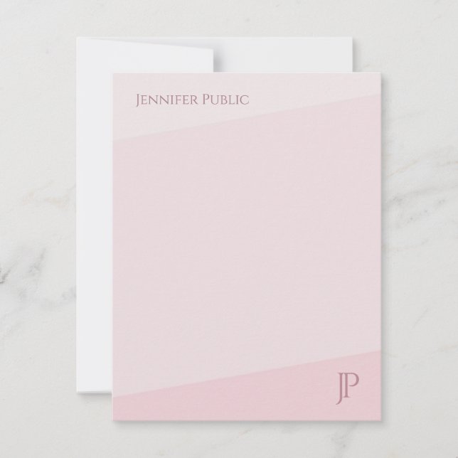 Färg Harmony Monogram - enkel modern mall (Framsida)