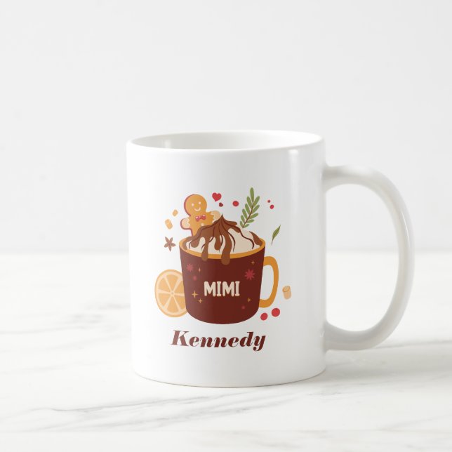 Färg Hett Choklad med glasbröd Kaffemugg (Höger)