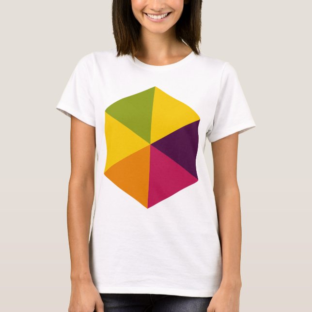 Färg Hexagon 01 T Shirt (Framsida)