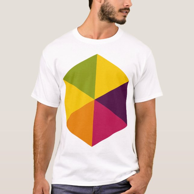 Färg Hexagon 01 Tee Shirt (Framsida)